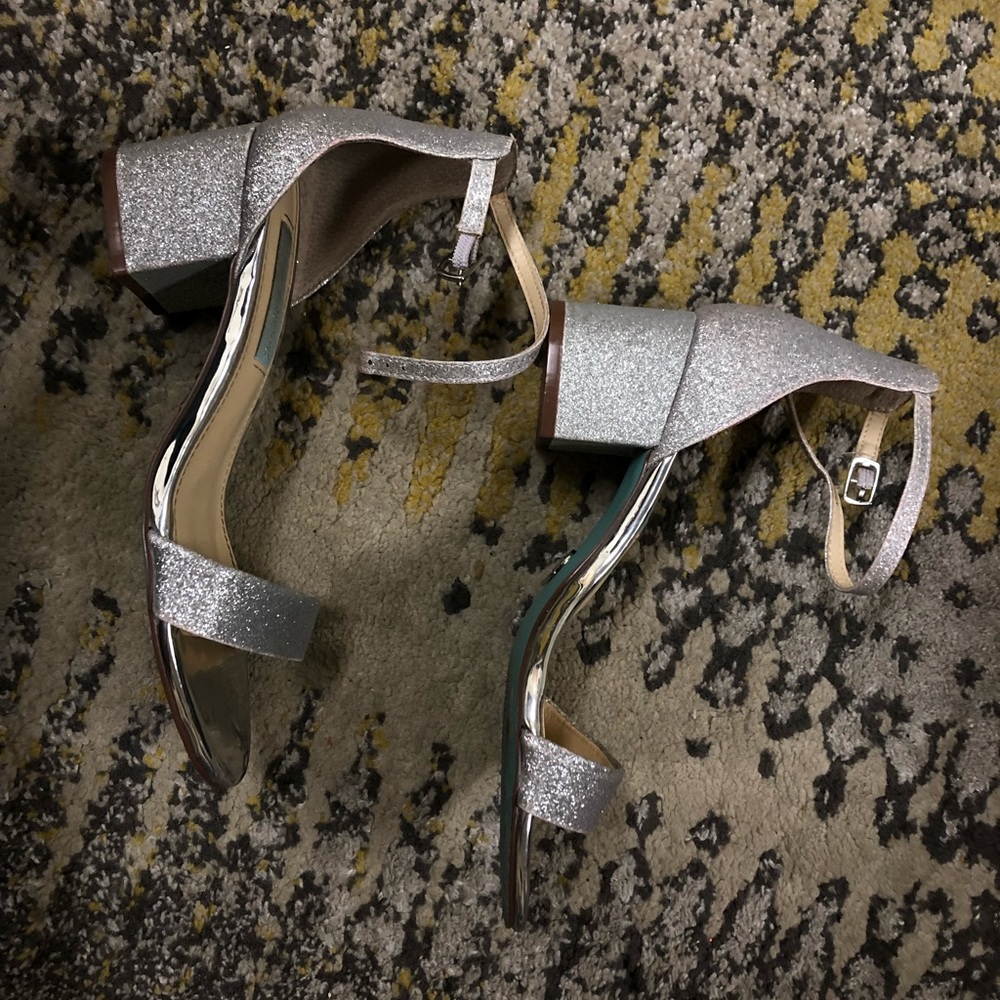 Sliver 2 inch heels